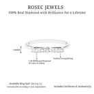 Natural and Certified Diamond Bow Promise Ring in Gold Diamond - ( HI-SI ) - Color and Clarity - Rosec Jewels