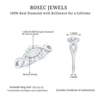 1/2 CT Certified Diamond Infinity Promise Ring Diamond - ( HI-SI ) - Color and Clarity - Rosec Jewels