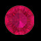 Anillo de compromiso de rubí ovalado con vástago dividido y diamante