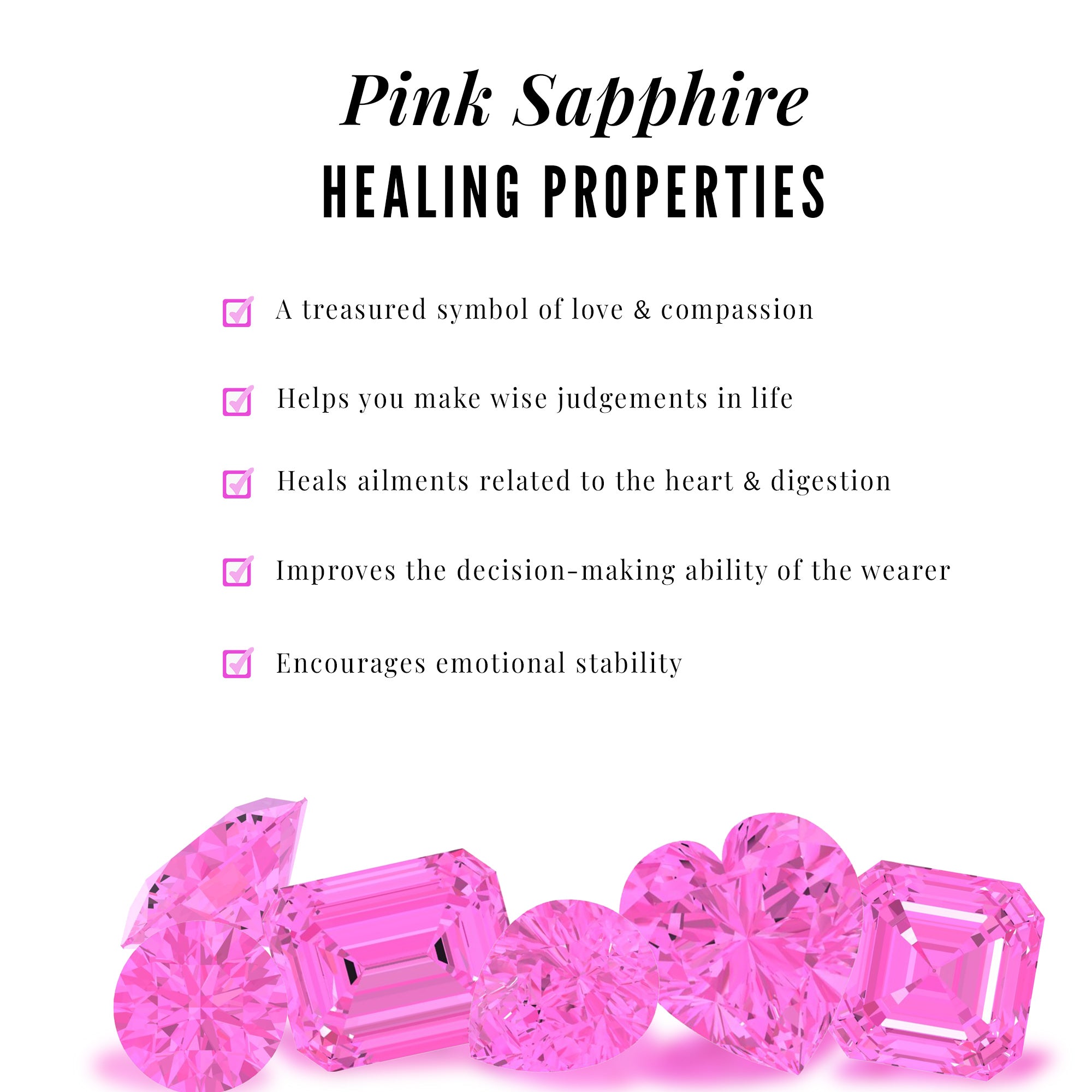 Minimal Pink Sapphire Chain Bracelet Pink Sapphire - ( AAA ) - Quality - Rosec Jewels