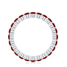 2.5 CT Round Lab-Created Ruby Full Eternity Ring in Gold Lab Created Ruby - ( AAAA ) - Quality - Rosec Jewels
