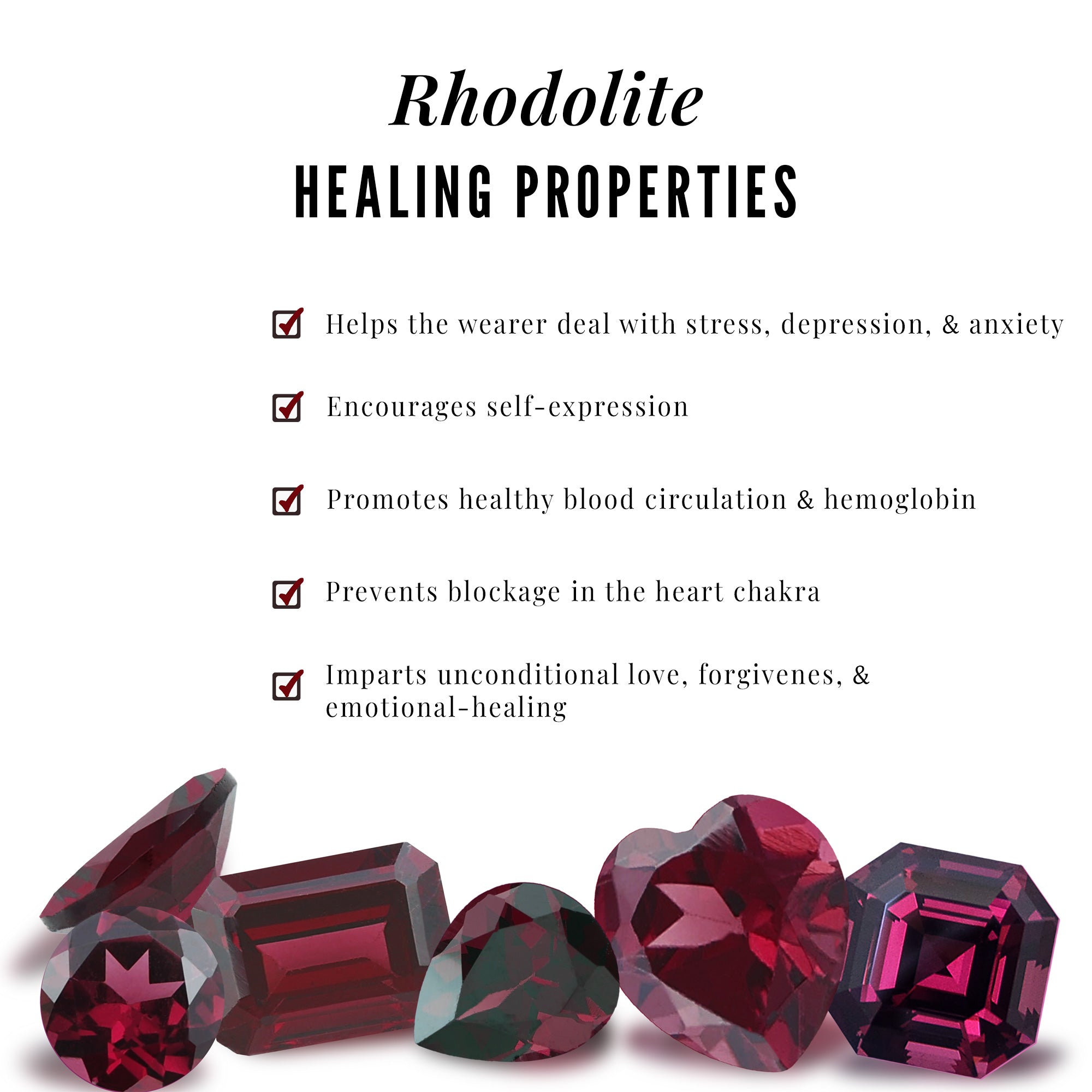 6 MM Decorative Rhodolite Solitaire Stud Earrings Rhodolite - ( AAA ) - Quality - Rosec Jewels